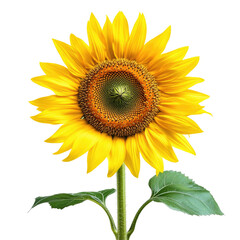 Fototapeta premium Sunflower Bloom Image on transparent background