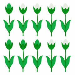 vector illustration of a green plant