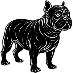 vector illustration of cartoon Dog