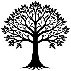 Obraz premium vector tree silhouette