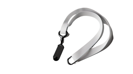 Lanyard in plain sight: A close-up captures an elegant lanyard.