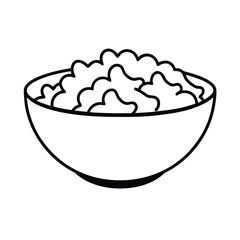 vector illustration of a coleslaw