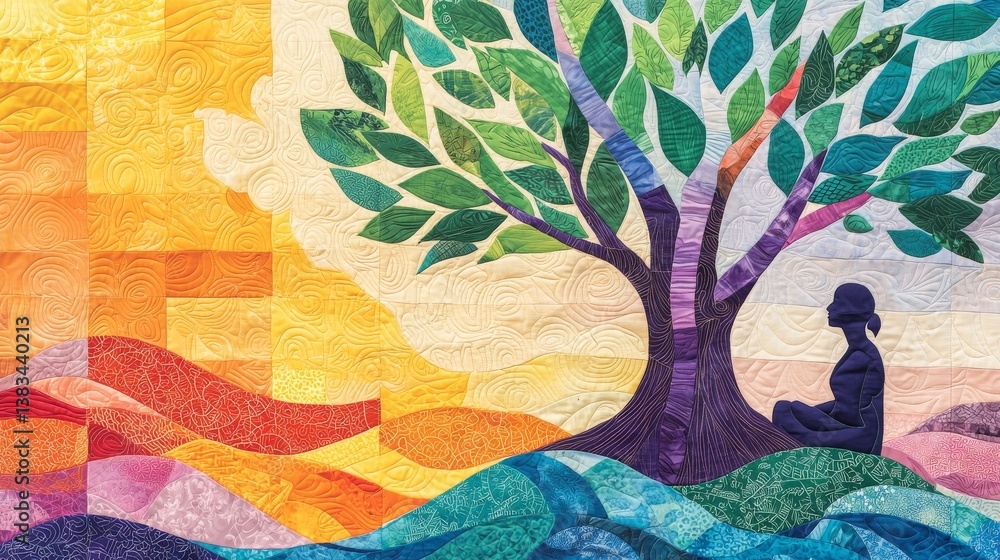 Poster threads of hope utilizes generative ai to create a mental health support tapestry