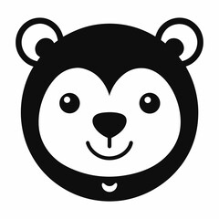 vector illustration of a panda