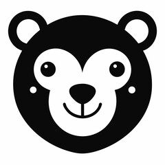 vector illustration of a panda