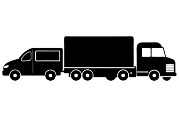 truck isolated on white