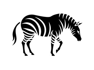 zebra balck logo desigen