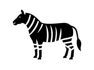 zebra balck logo desigen