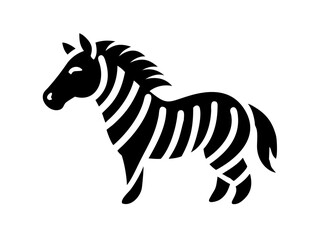 Fototapeta premium zebra balck logo desigen
