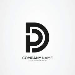 Creative Letter DP PD Monogram Logo Template With Vector Eps
