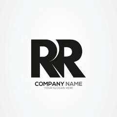 Creative Letter R RR Monogram Logo Template With Vector Eps