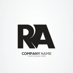 Creative Letter RA AR Monogram Logo Template With Vector Eps