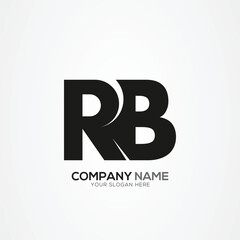 Creative Letter RB BR Monogram Logo Template With Vector Eps