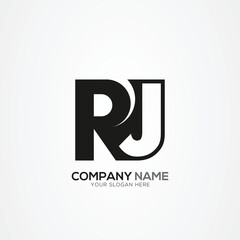 Creative Letter RJ JR Monogram Logo Template With Vector Eps