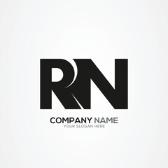 Creative Letter RN NR Monogram Logo Template With Vector Eps