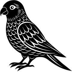 Obraz premium black and white bird