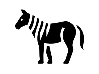 Obraz premium zebra balck logo desigen