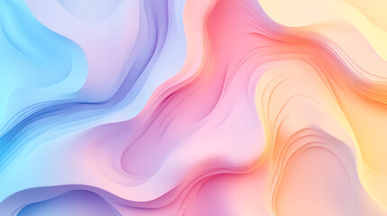 Obraz premium Gradient background in pastel light colors, soft and smooth abstract backdrop for design and branding