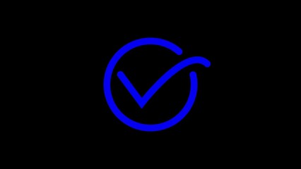 A tick mark icon is a simple check symbol, often used to indicate confirmation, completion, or correctness, providing a clear, universally understood visual representation of success.