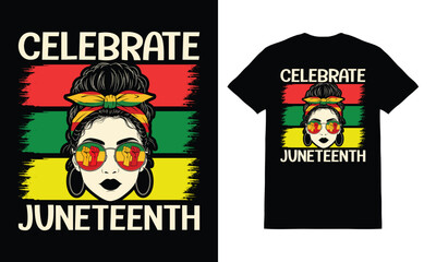 Celebrate Juneteenth T-Shirt Designe