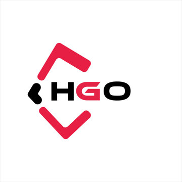 HGO creative minimalist letter logo. HGO unique vector initials alphabet letter logo design