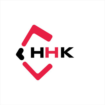 HHK creative minimalist letter logo. HHK unique vector initials alphabet letter logo design