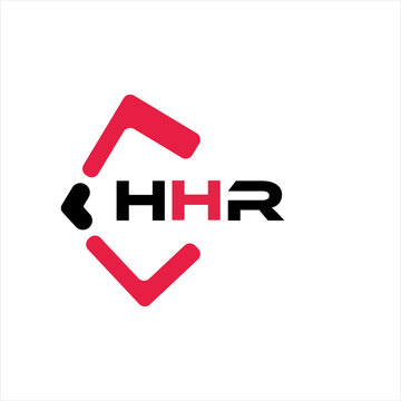 HHR creative minimalist letter logo. HHR unique vector initials alphabet letter logo design