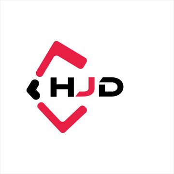 HJD creative minimalist letter logo. HJD unique vector initials alphabet letter logo design