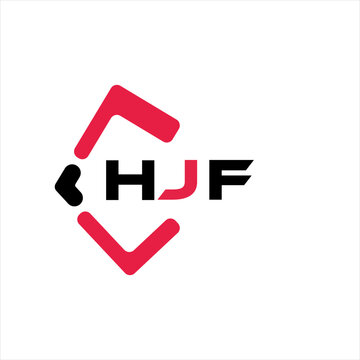 HJF creative minimalist letter logo. HJF unique vector initials alphabet letter logo design