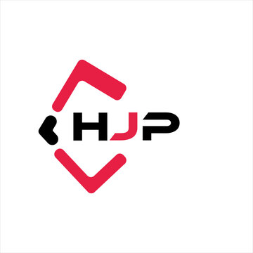 HJP creative minimalist letter logo. HJP unique vector initials alphabet letter logo design