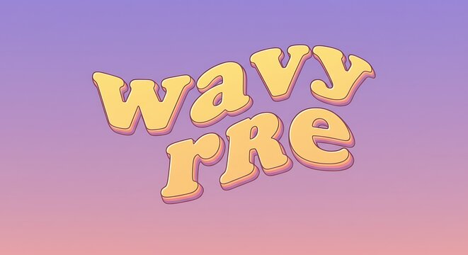 Pastel Waves: Wavy Rre AI Generated