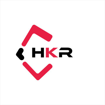 HKR creative minimalist letter logo. HKR unique vector initials alphabet letter logo design