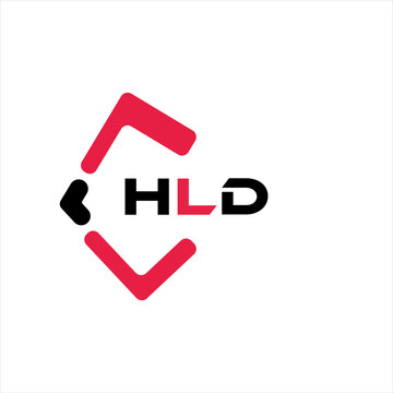HLD creative minimalist letter logo. HLD unique vector initials alphabet letter logo design