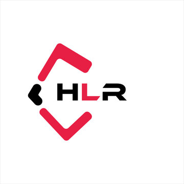 HLR creative minimalist letter logo. HLR unique vector initials alphabet letter logo design