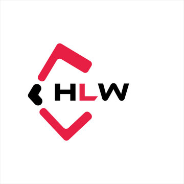 HLW creative minimalist letter logo. HLW unique vector initials alphabet letter logo design