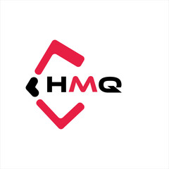 HMQ creative minimalist letter logo. HMQ unique vector initials alphabet letter logo design