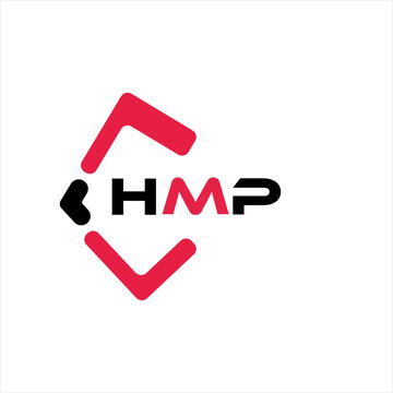 HMP creative minimalist letter logo. HMP unique vector initials alphabet letter logo design