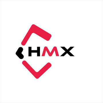HMX creative minimalist letter logo. HMX unique vector initials alphabet letter logo design