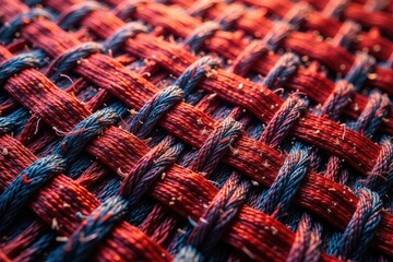 Intricate woven fabric texture showing repeating design , intricate, handmade, retro