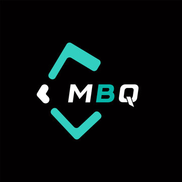 MBQ creative minimalist letter logo. MBQ unique vector initials alphabet letter logo design