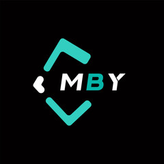 MBY creative minimalist letter logo. MBY unique vector initials alphabet letter logo design