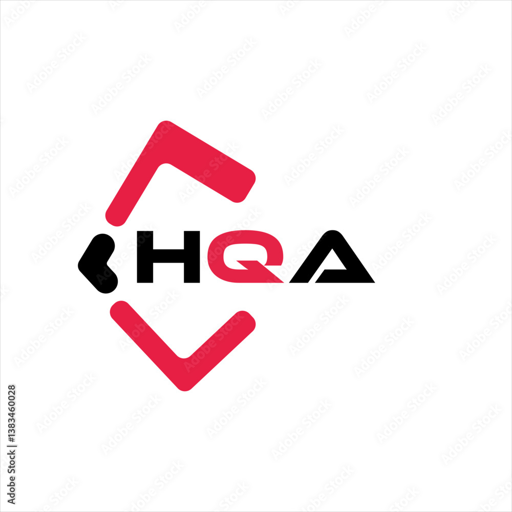 Fototapete hqa creative minimalist letter logo. hqa unique vector initials alphabet letter logo design