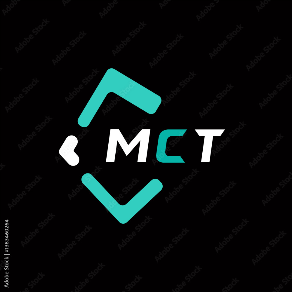 Fototapete MCU creative minimalist letter logo. MCU unique vector initials alphabet letter logo design