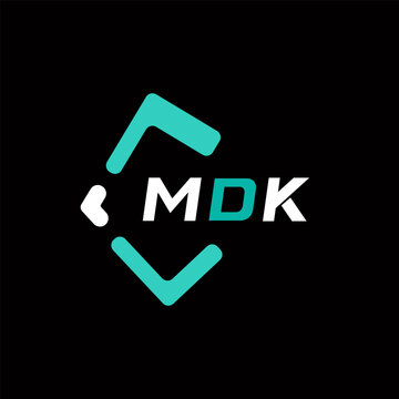 MDK creative minimalist letter logo. MDK unique vector initials alphabet letter logo design