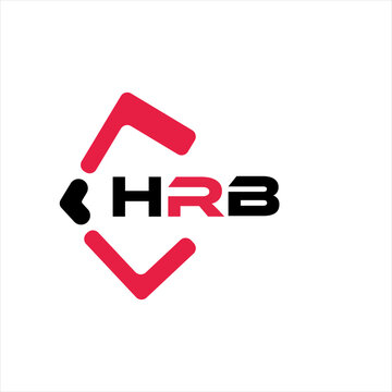 HRB creative minimalist letter logo. HRB unique vector initials alphabet letter logo design