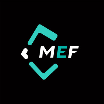 MEF creative minimalist letter logo. MEF unique vector initials alphabet letter logo design