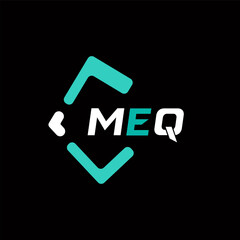 MEQ creative minimalist letter logo. MEQ unique vector initials alphabet letter logo design