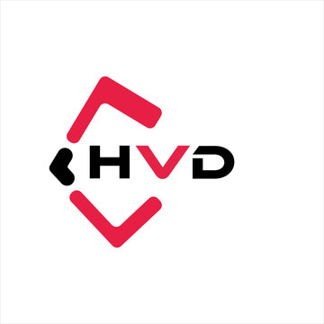 HVD creative minimalist letter logo. HVD unique vector initials alphabet letter logo design