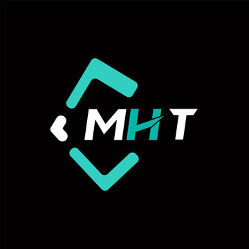 MHT creative minimalist letter logo. MHT unique vector initials alphabet letter logo design
