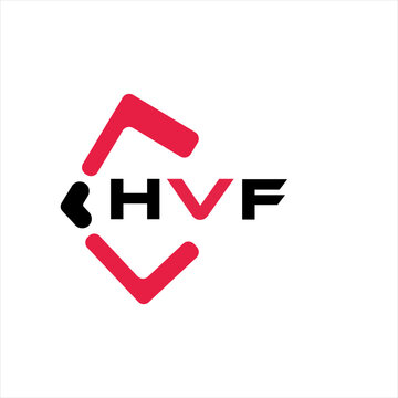 HVF creative minimalist letter logo. HVF unique vector initials alphabet letter logo design